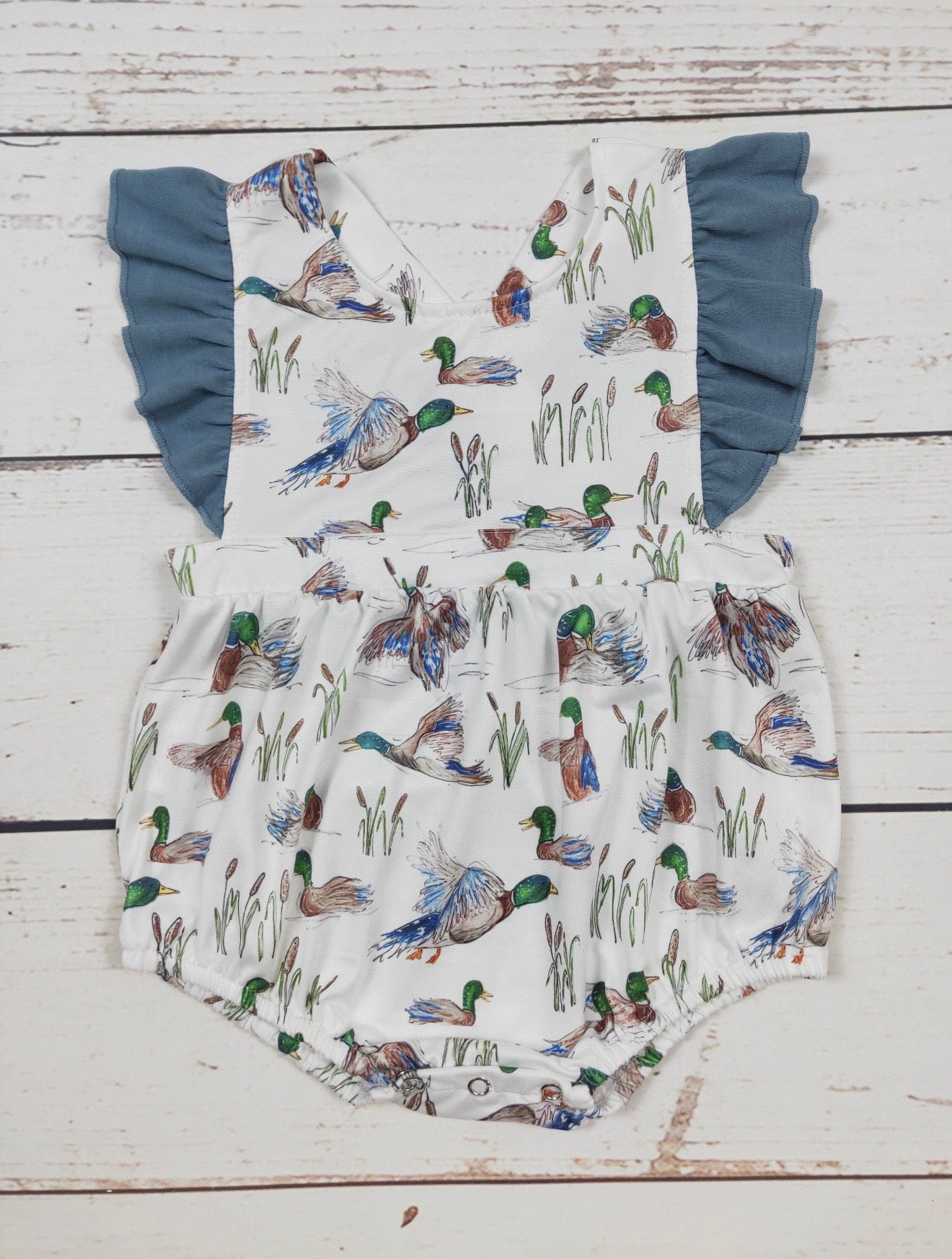 Girls Duck Romper